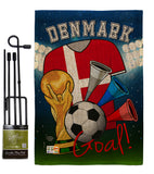 World Cup Denmark Soccer - Sports Interests Vertical Impressions Decorative Flags HG192093 Made In USA