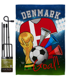 World Cup Denmark Soccer - Sports Interests Vertical Impressions Decorative Flags HG192093 Made In USA