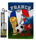 World Cup France Soccer - Sports Interests Vertical Impressions Decorative Flags HG192096 Made In USA