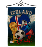 World Cup Iceland Soccer - Sports Interests Vertical Impressions Decorative Flags HG192098 Made In USA