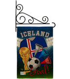 World Cup Iceland Soccer - Sports Interests Vertical Impressions Decorative Flags HG192098 Made In USA