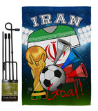 World Cup Iran Soccer - Sports Interests Vertical Impressions Decorative Flags HG192099 Made In USA