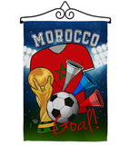 World Cup Morocco Soccer - Sports Interests Vertical Impressions Decorative Flags HG192102 Made In USA