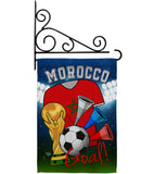 World Cup Morocco Soccer - Sports Interests Vertical Impressions Decorative Flags HG192102 Made In USA