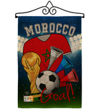 World Cup Morocco Soccer - Sports Interests Vertical Impressions Decorative Flags HG192102 Made In USA