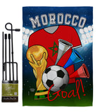 World Cup Morocco Soccer - Sports Interests Vertical Impressions Decorative Flags HG192102 Made In USA