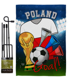 World Cup Poland Soccer - Sports Interests Vertical Impressions Decorative Flags HG192106 Made In USA