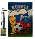 World Cup Russia Soccer - Sports Interests Vertical Impressions Decorative Flags HG192108 Made In USA