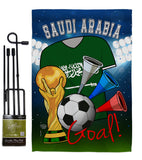 World Cup Saudi Arabia Soccer - Sports Interests Vertical Impressions Decorative Flags HG192109 Made In USA