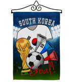 World Cup South Korea Soccer - Sports Interests Vertical Impressions Decorative Flags HG192112 Made In USA