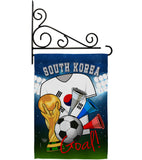 World Cup South Korea Soccer - Sports Interests Vertical Impressions Decorative Flags HG192112 Made In USA