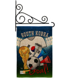 World Cup South Korea Soccer - Sports Interests Vertical Impressions Decorative Flags HG192112 Made In USA