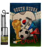 World Cup South Korea Soccer - Sports Interests Vertical Impressions Decorative Flags HG192112 Made In USA