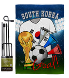 World Cup South Korea Soccer - Sports Interests Vertical Impressions Decorative Flags HG192112 Made In USA