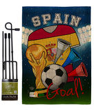 World Cup Spain Soccer - Sports Interests Vertical Impressions Decorative Flags HG192113 Made In USA