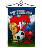 World Cup Switzerland Soccer - Sports Interests Vertical Impressions Decorative Flags HG192115 Made In USA