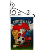 World Cup Switzerland Soccer - Sports Interests Vertical Impressions Decorative Flags HG192115 Made In USA