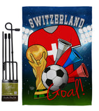 World Cup Switzerland Soccer - Sports Interests Vertical Impressions Decorative Flags HG192115 Made In USA