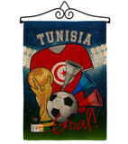 World Cup Tunisia Soccer - Sports Interests Vertical Impressions Decorative Flags HG192116 Made In USA