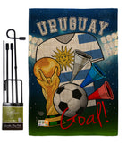 World Cup Uruguay Soccer - Sports Interests Vertical Impressions Decorative Flags HG192117 Made In USA