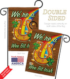 We're a Wee Bit Irish - St Patrick Spring Vertical Impressions Decorative Flags HG102002 Made In USA