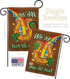 We're a Wee Bit Irish - St Patrick Spring Vertical Impressions Decorative Flags HG102002 Made In USA