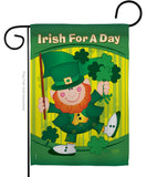 Irish For A Day - St Patrick Spring Vertical Impressions Decorative Flags HG102025 Imported