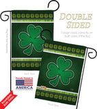 Shamrock - St Patrick Spring Vertical Impressions Decorative Flags HG102026 Made In USA
