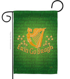 Erin Go Bragh - St Patrick Spring Vertical Impressions Decorative Flags HG102030 Made In USA