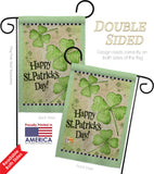 St. Patrick's Day Clover - St Patrick Spring Vertical Impressions Decorative Flags HG102032 Made In USA