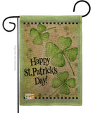 St. Patrick's Day Clover - St Patrick Spring Vertical Impressions Decorative Flags HG102032 Made In USA