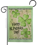 St. Patrick's Day Clover - St Patrick Spring Vertical Impressions Decorative Flags HG102032 Made In USA