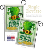 Lucky Hat St Pat Day - St Patrick Spring Vertical Impressions Decorative Flags HG102033 Made In USA