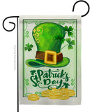 Lucky Hat St Pat Day - St Patrick Spring Vertical Impressions Decorative Flags HG102033 Made In USA