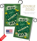 Irish Luck - St Patrick Spring Vertical Impressions Decorative Flags HG102035 Made In USA