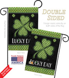 Lucky Day Clover - St Patrick Spring Vertical Impressions Decorative Flags HG102055 Made In USA