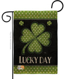 Lucky Day Clover - St Patrick Spring Vertical Impressions Decorative Flags HG102055 Made In USA