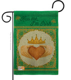 Kiss Me, I'm Irish - St Patrick Spring Vertical Impressions Decorative Flags HG102057 Made In USA