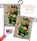 The Lucky Irish - St Patrick Spring Vertical Impressions Decorative Flags HG102059 Made In USA