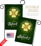 Gold Shamrock - St Patrick Spring Vertical Impressions Decorative Flags HG102061 Made In USA