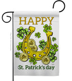 Lucky Shamrocks - St Patrick Spring Vertical Impressions Decorative Flags HG102062 Made In USA