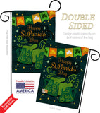 St. Pat Cheers - St Patrick Spring Vertical Impressions Decorative Flags HG120039 Made In USA