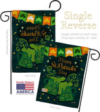 St. Pat Cheers - St Patrick Spring Vertical Impressions Decorative Flags HG120039 Made In USA