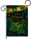 St. Pat Cheers - St Patrick Spring Vertical Impressions Decorative Flags HG120039 Made In USA