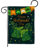 St. Pat Cheers - St Patrick Spring Vertical Impressions Decorative Flags HG120039 Made In USA