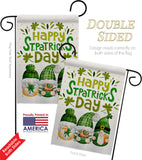 St Patty Trop Gnome - St Patrick Spring Vertical Impressions Decorative Flags HG120051 Made In USA