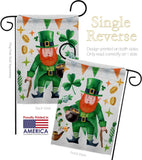 Leprechaun Gold - St Patrick Spring Vertical Impressions Decorative Flags HG120094 Made In USA