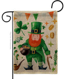 Leprechaun Gold - St Patrick Spring Vertical Impressions Decorative Flags HG120094 Made In USA