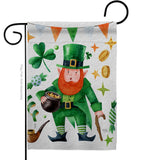 Leprechaun Gold - St Patrick Spring Vertical Impressions Decorative Flags HG120094 Made In USA