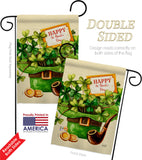 Cover and Hat - St Patrick Spring Vertical Impressions Decorative Flags HG130323 Made In USA